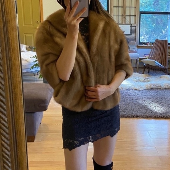 Vintage Mink Fur stole/shrug - Picture 1 of 7